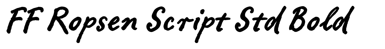 FF Ropsen Script Std Bold